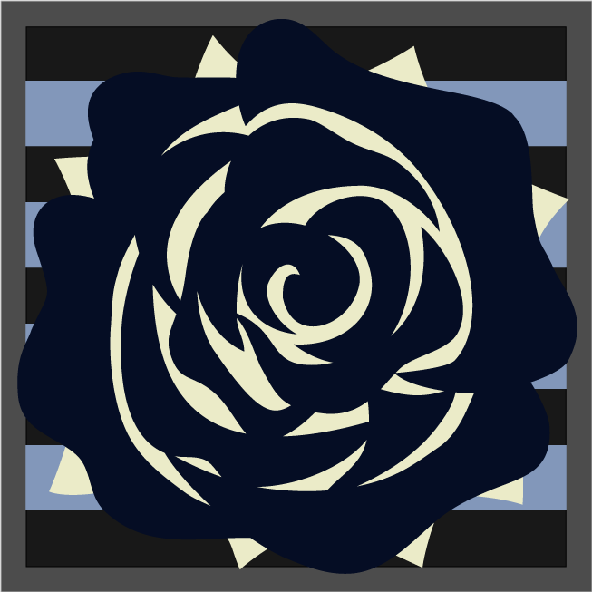Rose_Marineblå hvid blå_www